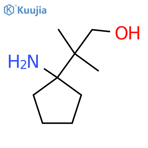2-(1-Aminocyclopentyl)-2-methylpropan-1-ol structure