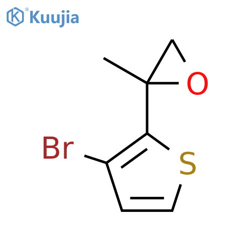 2-(3-bromothiophen-2-yl)-2-methyloxirane structure