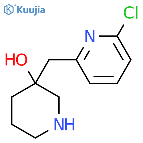 3-(6-chloropyridin-2-yl)methylpiperidin-3-ol structure