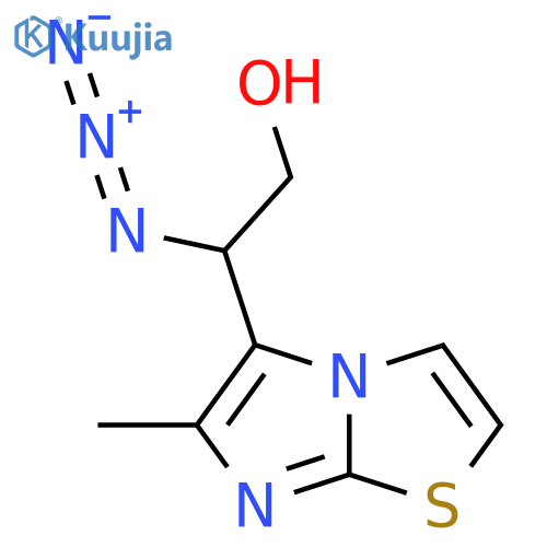 2-azido-2-{6-methylimidazo2,1-b1,3thiazol-5-yl}ethan-1-ol structure