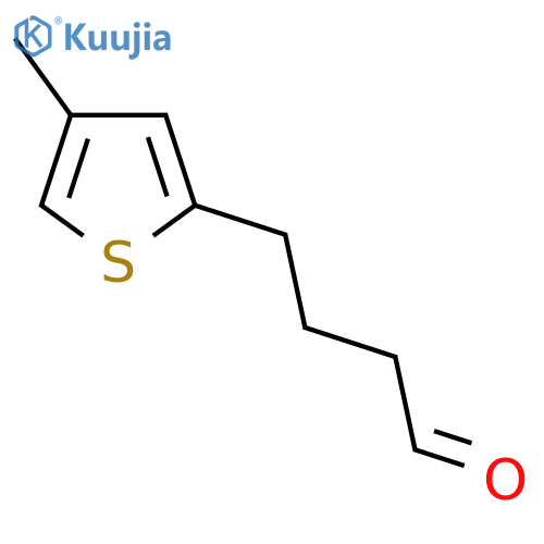 4-(4-methylthiophen-2-yl)butanal structure