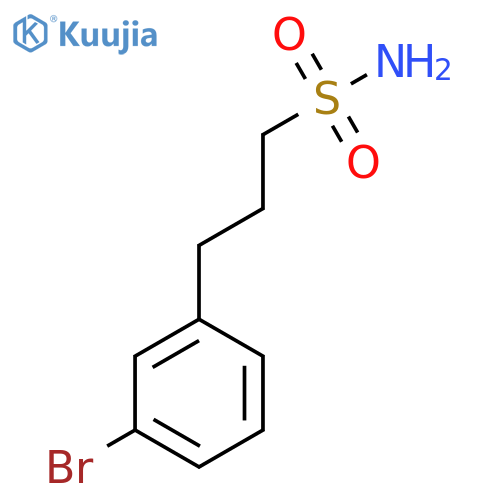 3-(3-bromophenyl)propane-1-sulfonamide structure