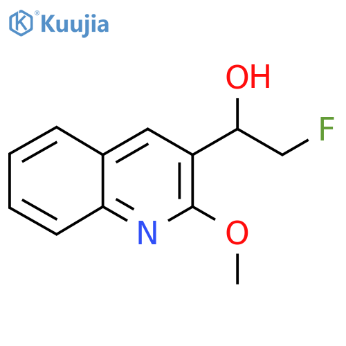 2-fluoro-1-(2-methoxyquinolin-3-yl)ethan-1-ol structure