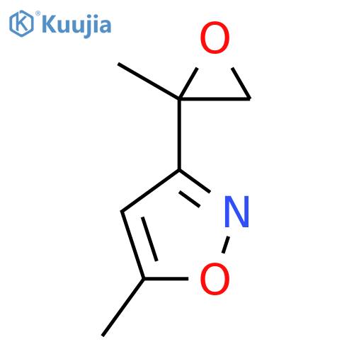 5-methyl-3-(2-methyloxiran-2-yl)-1,2-oxazole structure
