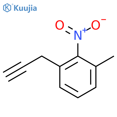 1-methyl-2-nitro-3-(prop-2-yn-1-yl)benzene structure