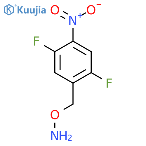 O-(2,5-difluoro-4-nitrophenyl)methylhydroxylamine structure