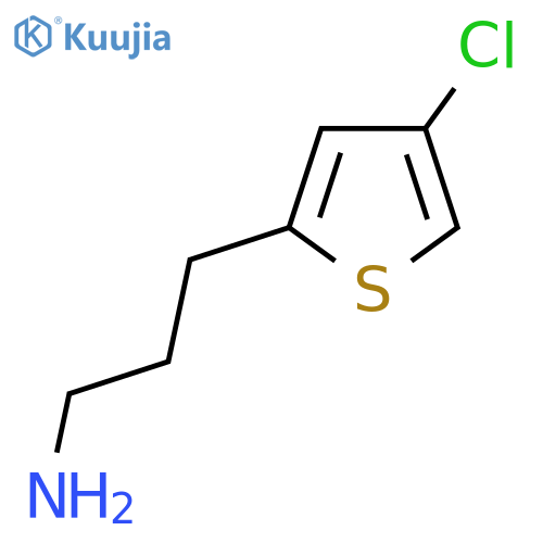 3-(4-Chlorothiophen-2-yl)propan-1-amine structure