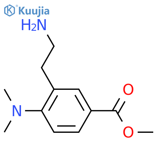 methyl 3-(2-aminoethyl)-4-(dimethylamino)benzoate structure