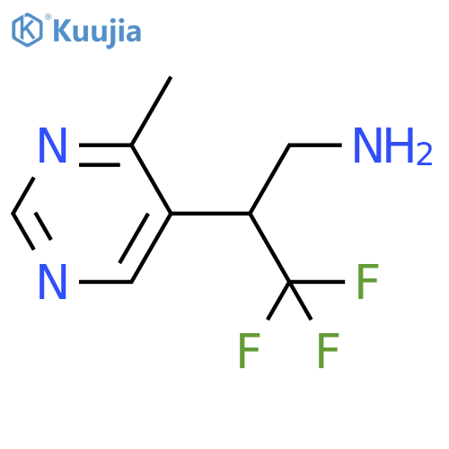 3,3,3-trifluoro-2-(4-methylpyrimidin-5-yl)propan-1-amine structure