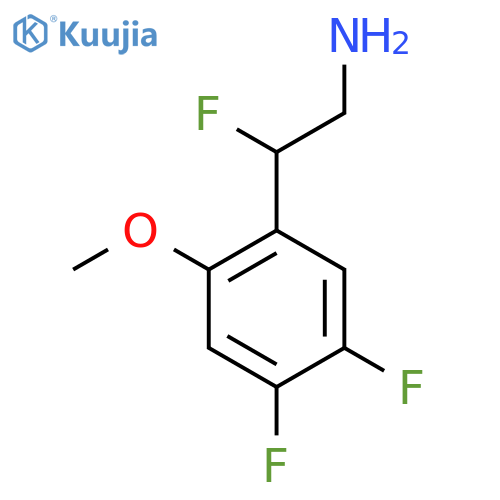 2-(4,5-difluoro-2-methoxyphenyl)-2-fluoroethan-1-amine structure