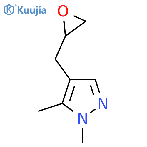 1,5-dimethyl-4-(oxiran-2-yl)methyl-1H-pyrazole structure