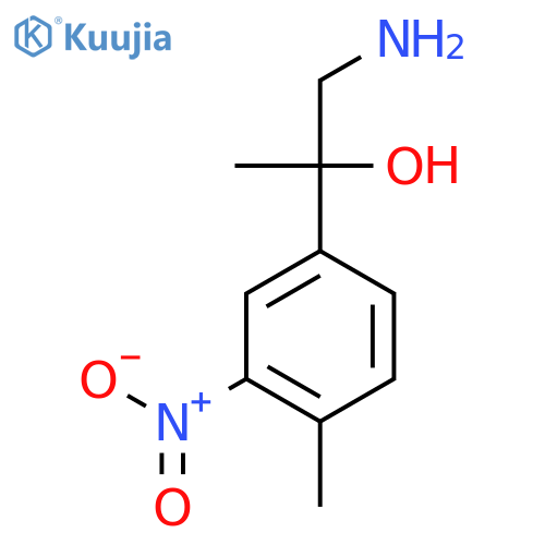 1-amino-2-(4-methyl-3-nitrophenyl)propan-2-ol structure
