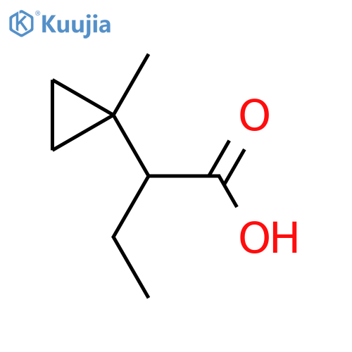 2-(1-Methylcyclopropyl)butanoic acid structure