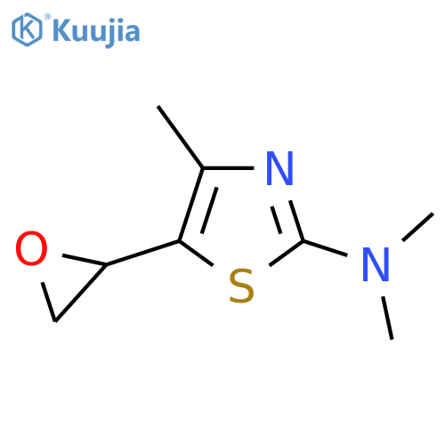 N,N,4-trimethyl-5-(oxiran-2-yl)-1,3-thiazol-2-amine structure