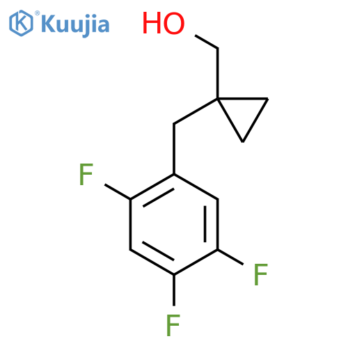 {1-(2,4,5-trifluorophenyl)methylcyclopropyl}methanol structure