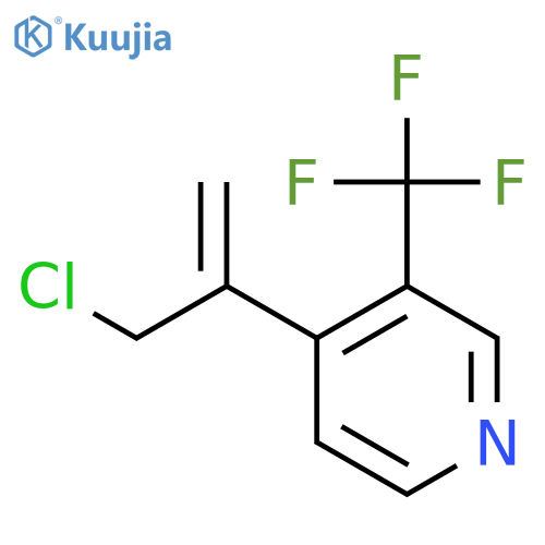 4-(3-chloroprop-1-en-2-yl)-3-(trifluoromethyl)pyridine structure