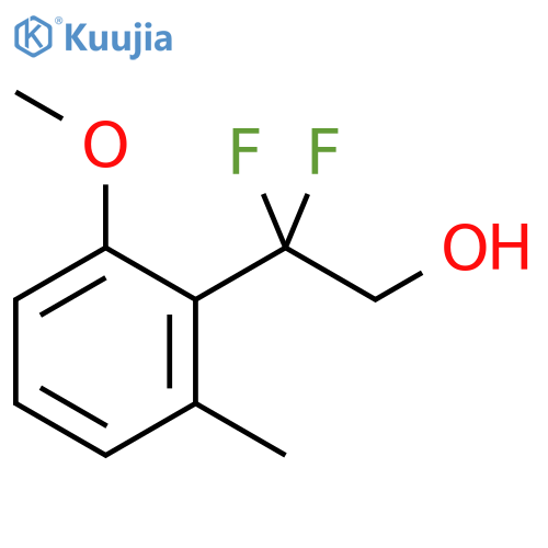 2,2-difluoro-2-(2-methoxy-6-methylphenyl)ethan-1-ol structure
