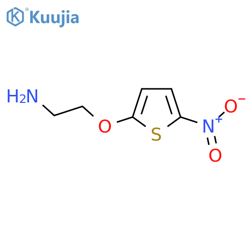 2-(5-nitrothiophen-2-yl)oxyethan-1-amine structure