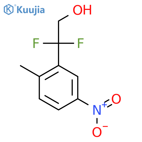 2,2-Difluoro-2-(2-methyl-5-nitrophenyl)ethan-1-ol structure
