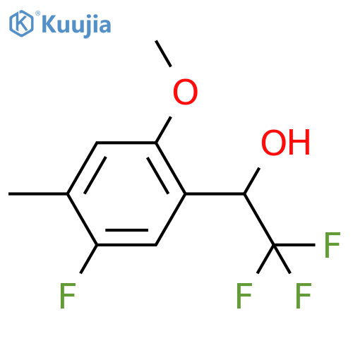 2,2,2-trifluoro-1-(5-fluoro-2-methoxy-4-methylphenyl)ethan-1-ol structure