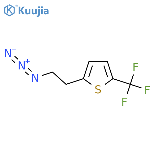 2-(2-azidoethyl)-5-(trifluoromethyl)thiophene structure