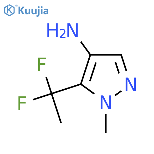5-(1,1-difluoroethyl)-1-methyl-1H-pyrazol-4-amine structure