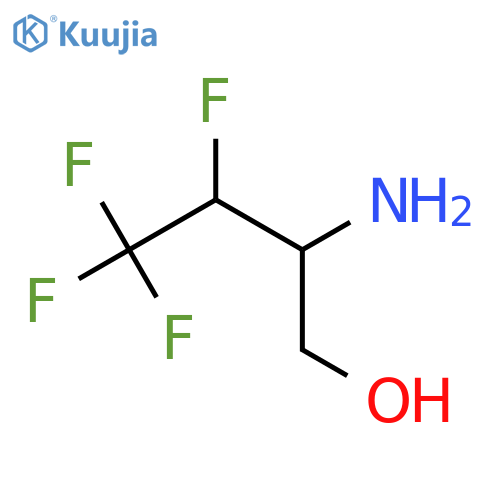 2-amino-3,4,4,4-tetrafluorobutan-1-ol structure