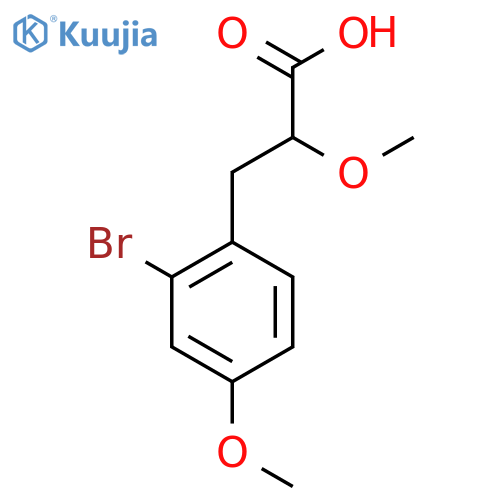 3-(2-Bromo-4-methoxyphenyl)-2-methoxypropanoic acid structure