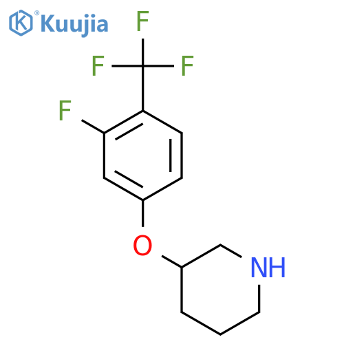 3-3-fluoro-4-(trifluoromethyl)phenoxypiperidine structure