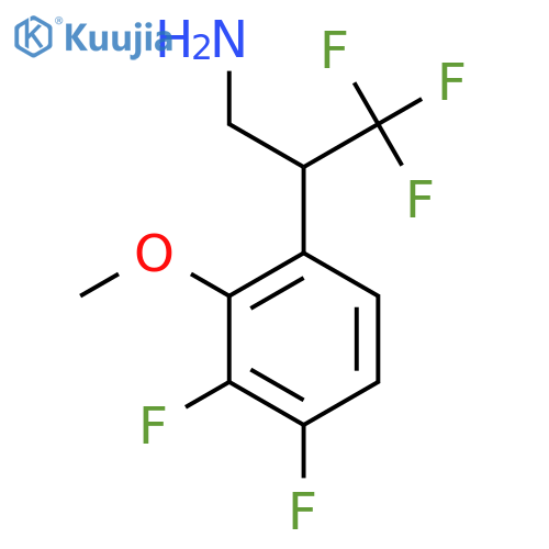 2-(3,4-difluoro-2-methoxyphenyl)-3,3,3-trifluoropropan-1-amine structure