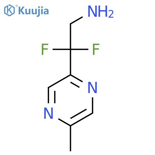 2,2-difluoro-2-(5-methylpyrazin-2-yl)ethan-1-amine structure