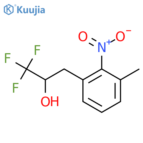 1,1,1-trifluoro-3-(3-methyl-2-nitrophenyl)propan-2-ol structure