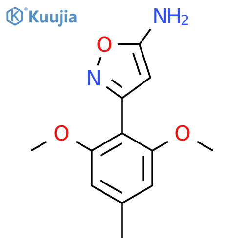 3-(2,6-dimethoxy-4-methylphenyl)-1,2-oxazol-5-amine structure