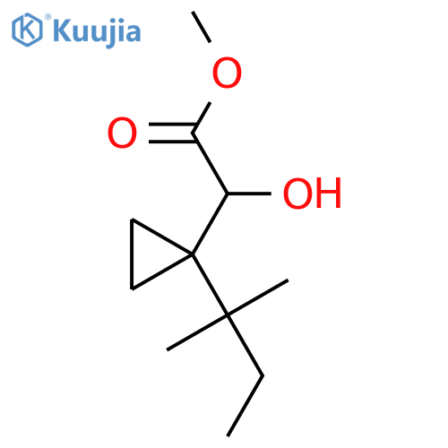 Methyl 2-hydroxy-2-[1-(2-methylbutan-2-yl)cyclopropyl]acetate structure
