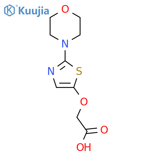 2-{2-(morpholin-4-yl)-1,3-thiazol-5-yloxy}acetic acid structure