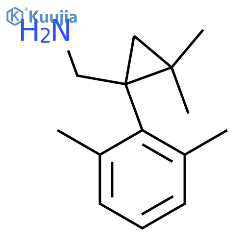 1-(2,6-dimethylphenyl)-2,2-dimethylcyclopropylmethanamine structure