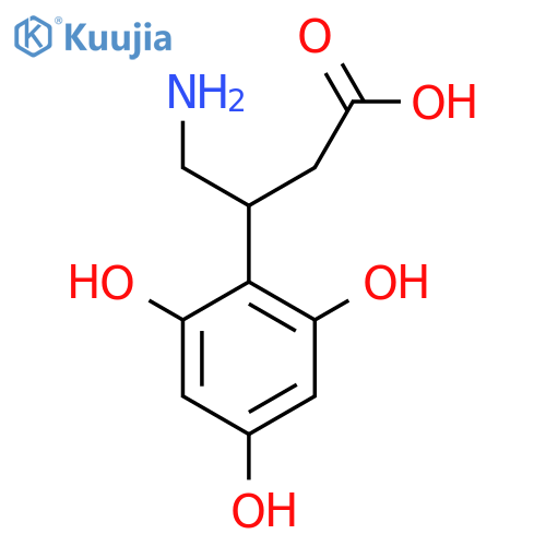 4-amino-3-(2,4,6-trihydroxyphenyl)butanoic acid structure
