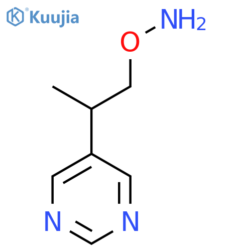 O-2-(pyrimidin-5-yl)propylhydroxylamine structure