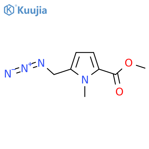 methyl 5-(azidomethyl)-1-methyl-1H-pyrrole-2-carboxylate structure