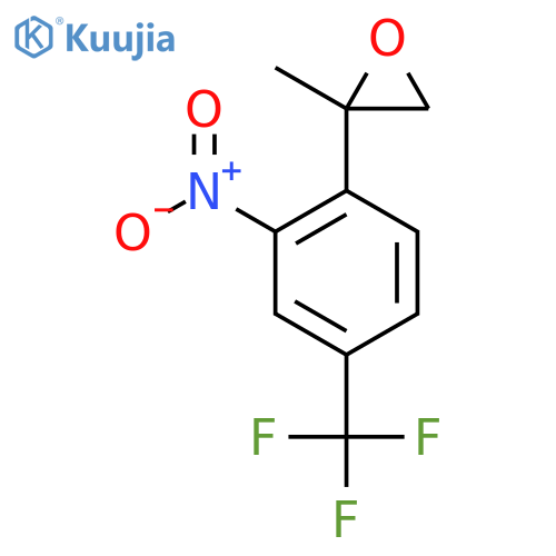 2-methyl-2-2-nitro-4-(trifluoromethyl)phenyloxirane structure