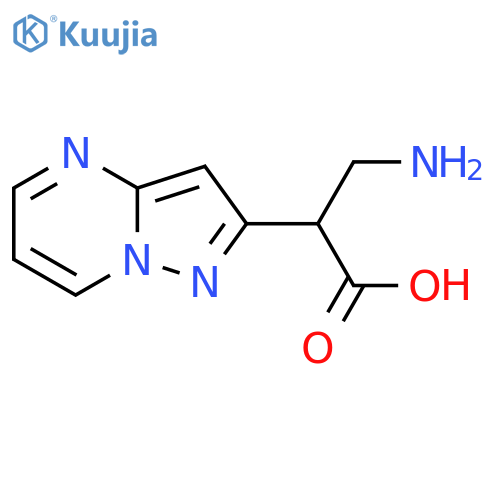 3-amino-2-{pyrazolo1,5-apyrimidin-2-yl}propanoic acid structure