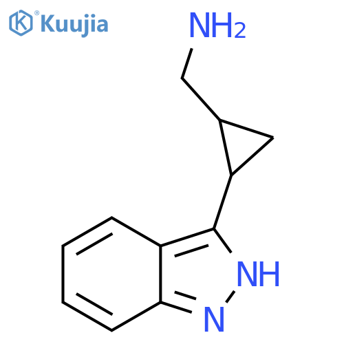 2-(1H-indazol-3-yl)cyclopropylmethanamine structure