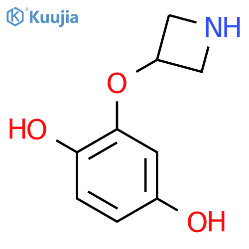 2-(azetidin-3-yloxy)benzene-1,4-diol structure