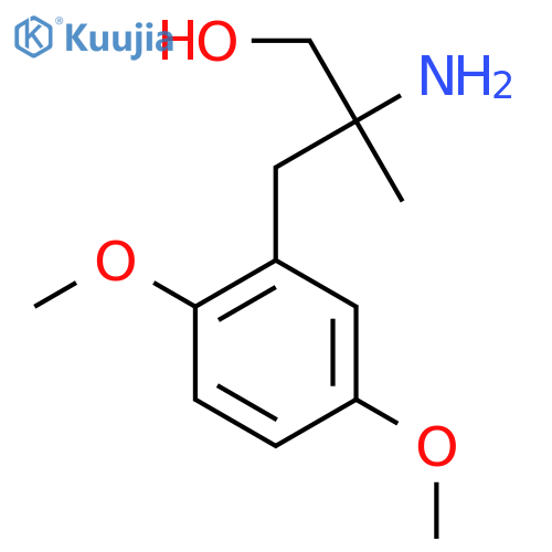 2-amino-3-(2,5-dimethoxyphenyl)-2-methylpropan-1-ol structure