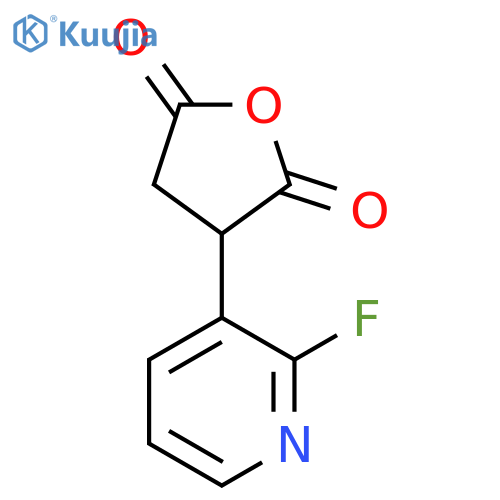 3-(2-fluoropyridin-3-yl)oxolane-2,5-dione structure