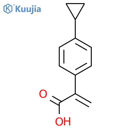 2-(4-cyclopropylphenyl)prop-2-enoic acid structure