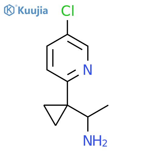 1-1-(5-chloropyridin-2-yl)cyclopropylethan-1-amine structure