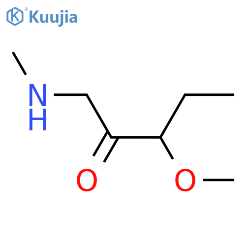 3-methoxy-1-(methylamino)pentan-2-one structure
