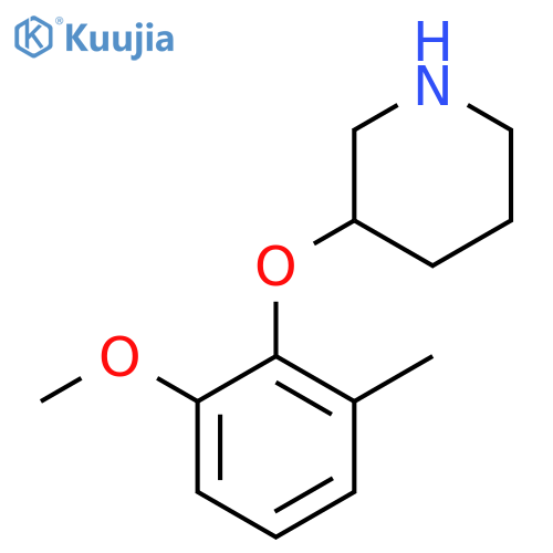 3-(2-Methoxy-6-methylphenoxy)piperidine structure