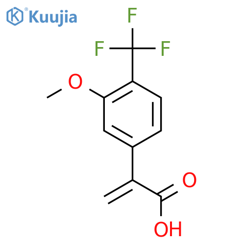 2-3-methoxy-4-(trifluoromethyl)phenylprop-2-enoic acid structure